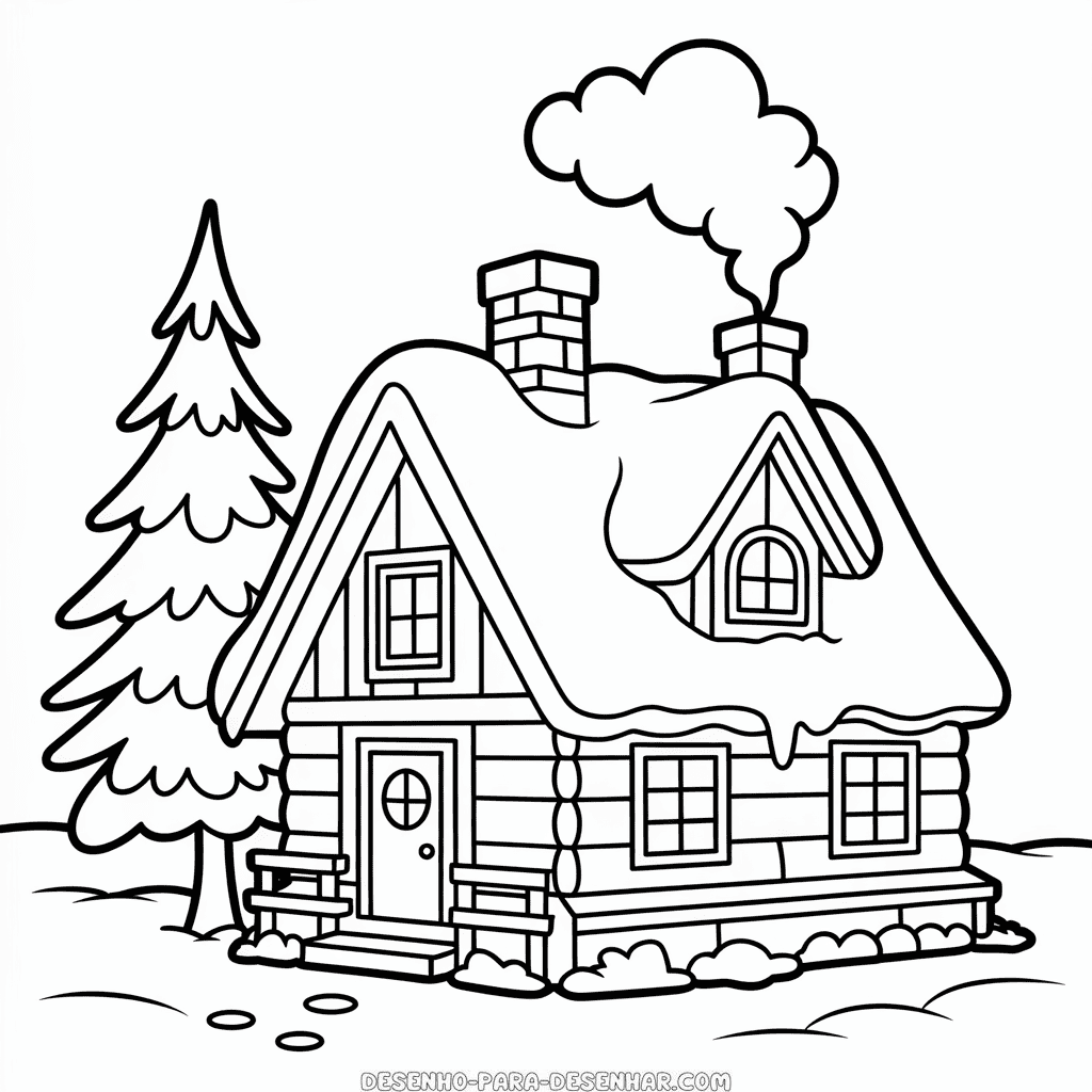 como desenhar uma casa passo a passo