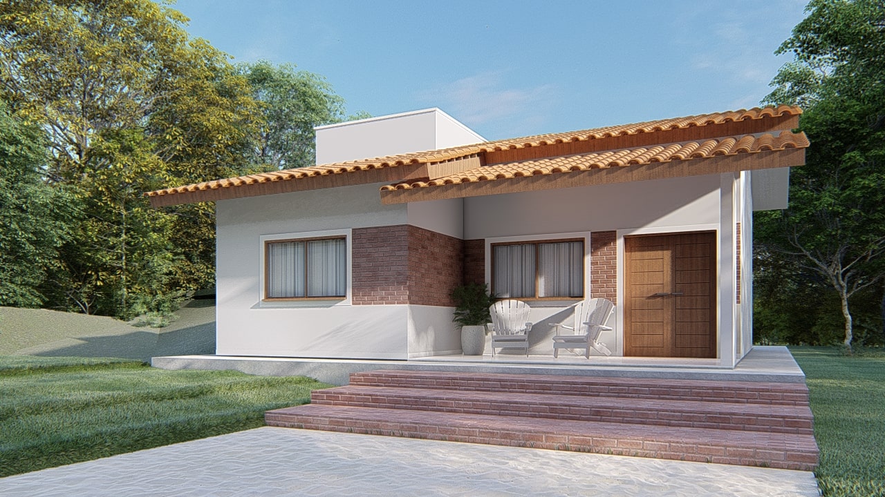 plantas de casas de campo simples