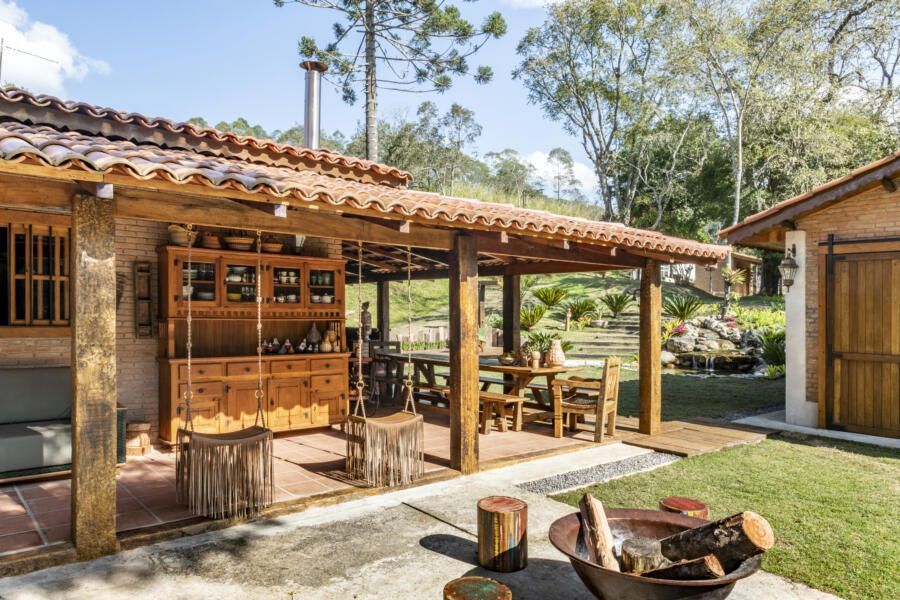 casas pré-fabricadas de campo