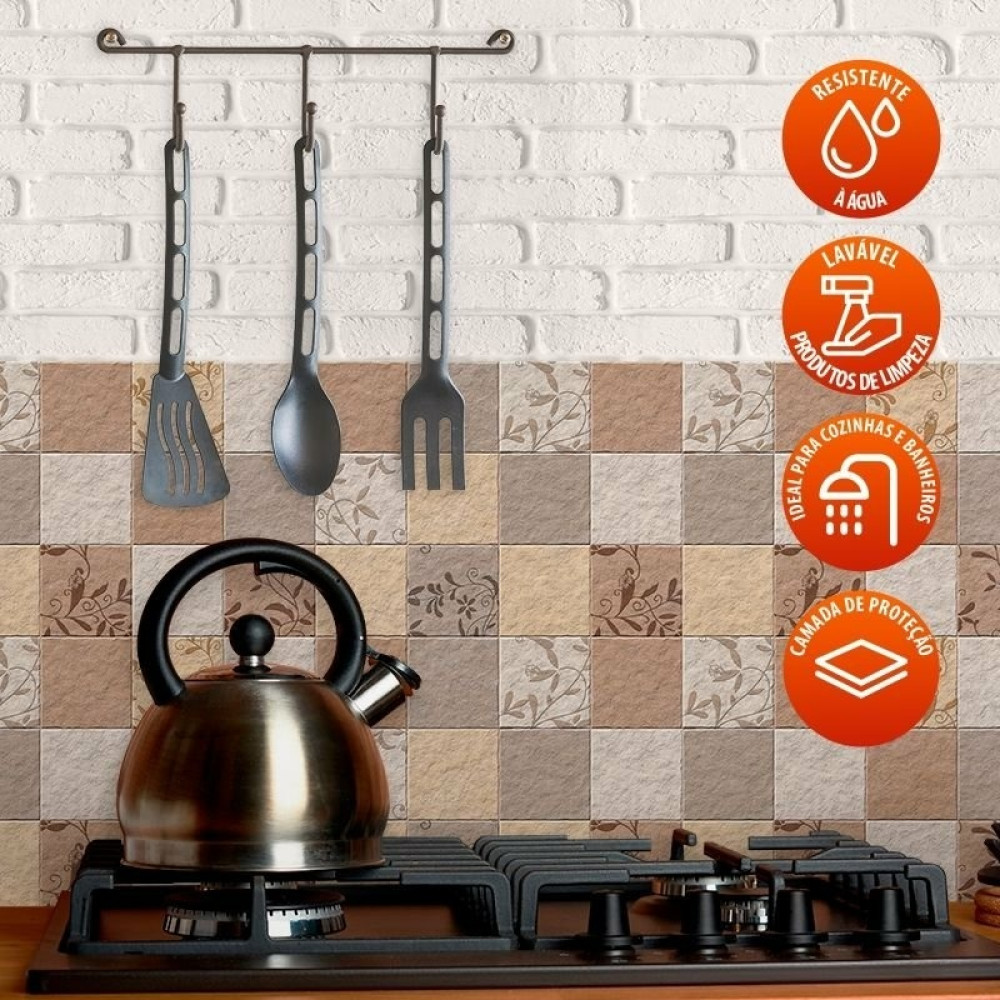 cerâmica cozinha com estampa
