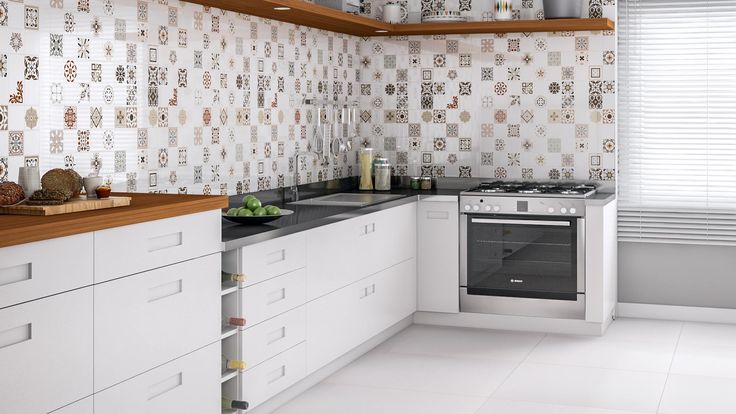cerâmica cozinha com estampa
