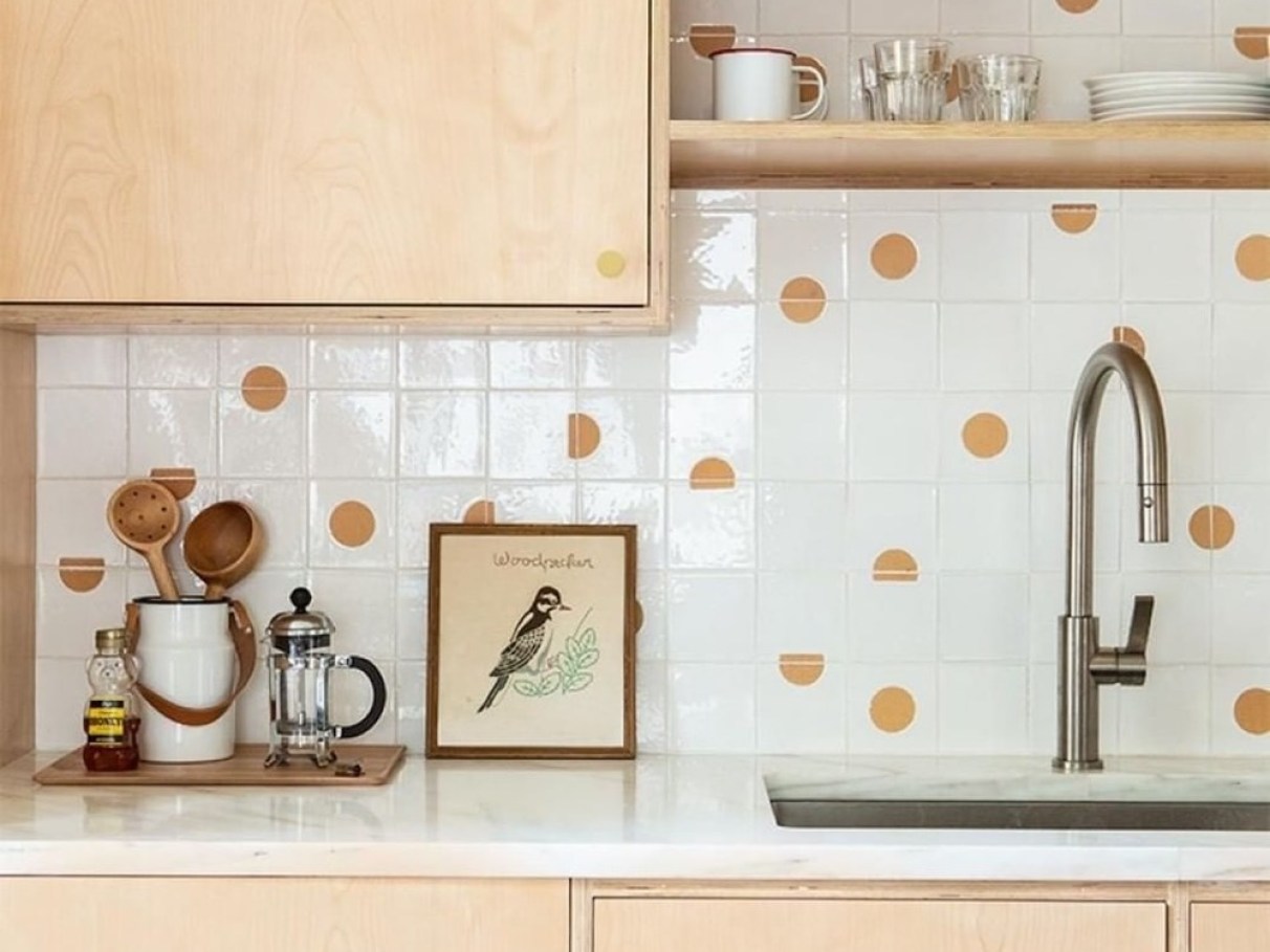 revestimento cozinha retrô desenhos