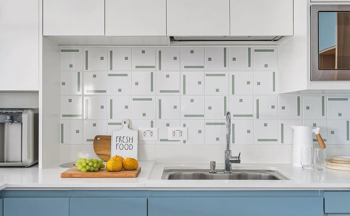 papel de parede adesivo cozinha azulejo