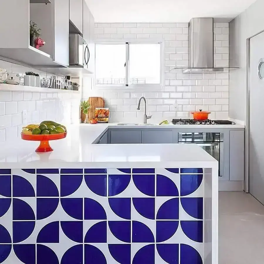 revestimento cozinha retrô desenhos
