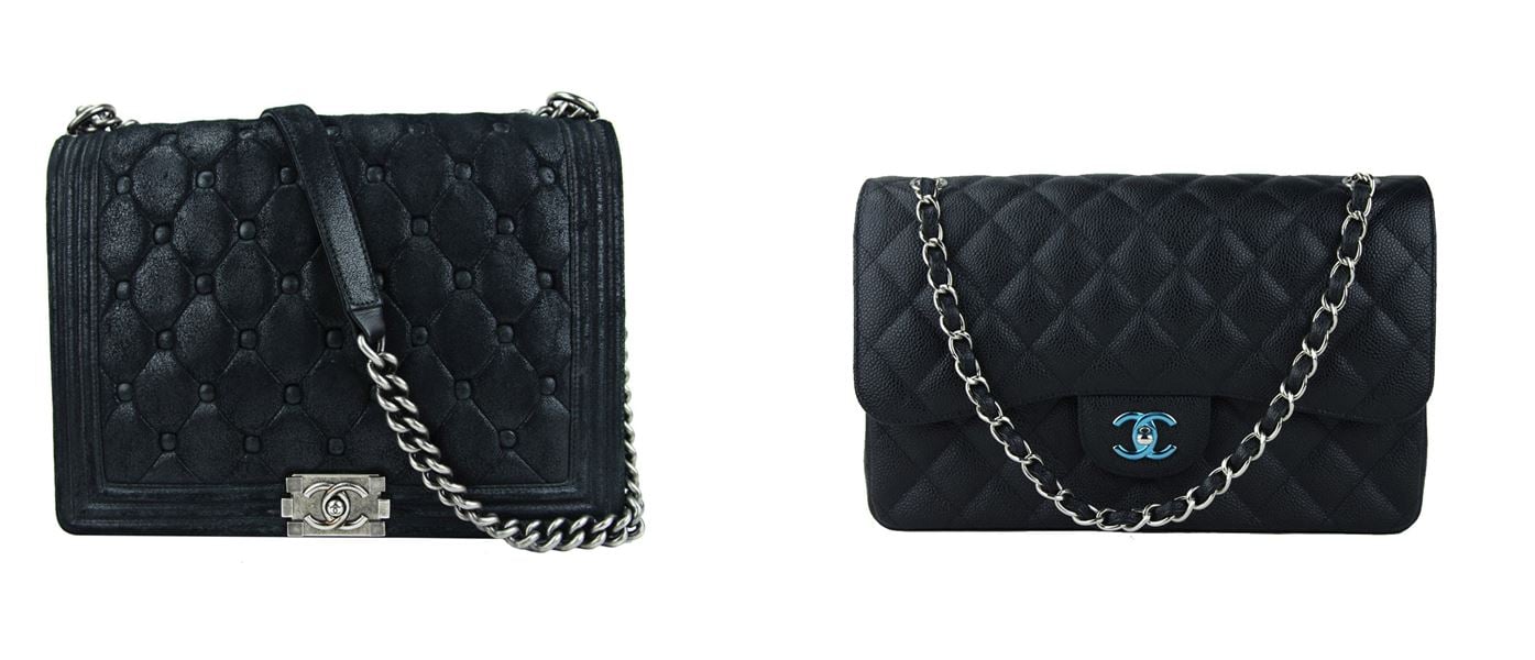 Chanel Classic Flap vs Boy Bag tamanho