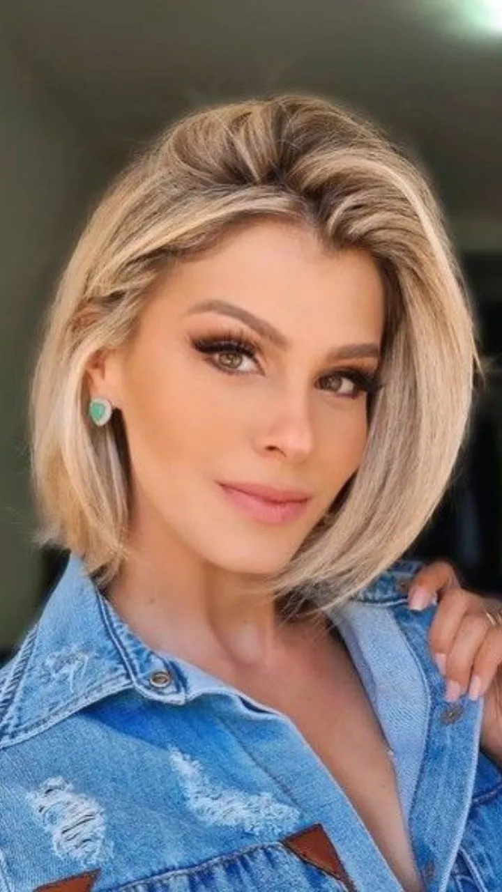 chanel curto para cabelo fino