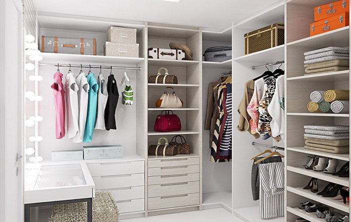 mini closet para quarto pequeno