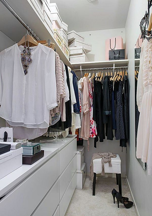 mini closet para quarto pequeno