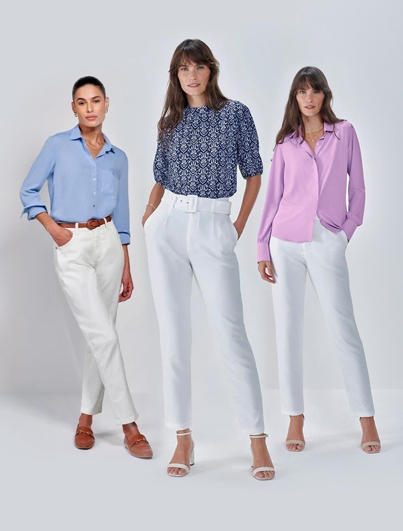 como usar color blocking com camisa colorida