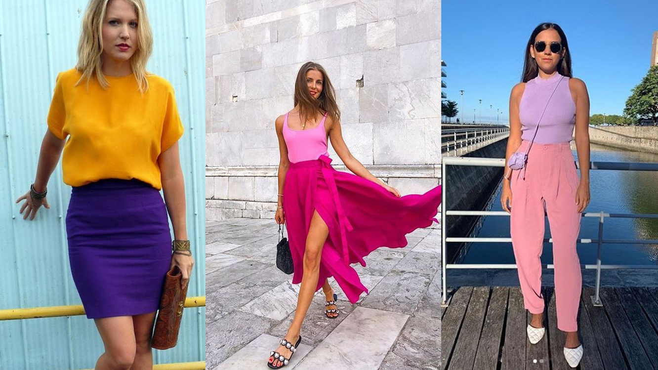 como usar color blocking com camisa colorida