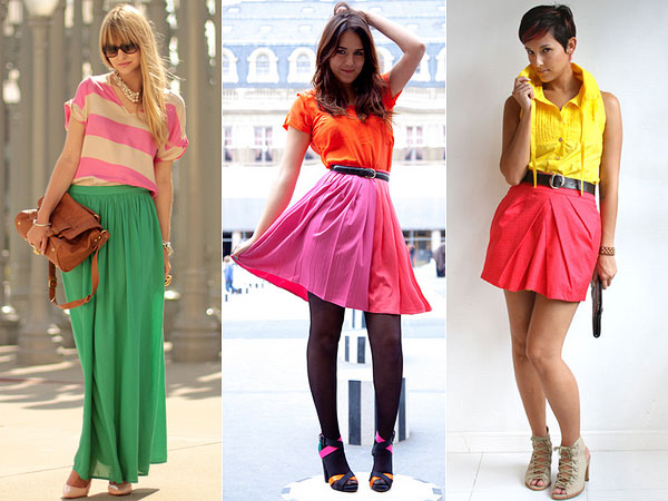 acessórios para looks color blocking