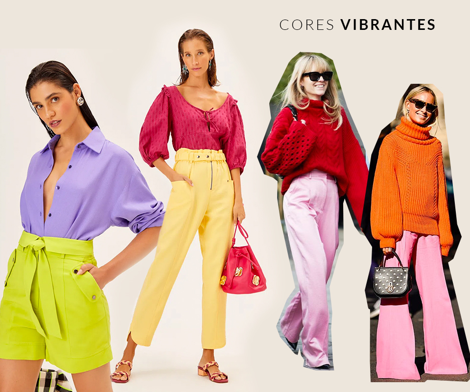 como usar color blocking com camisa colorida