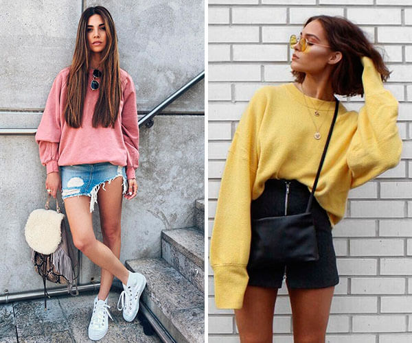 looks com conjunto de moletom e tênis plataforma