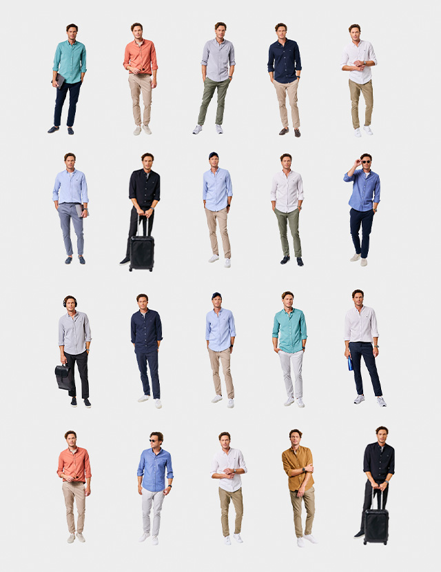 cores análogas em roupas