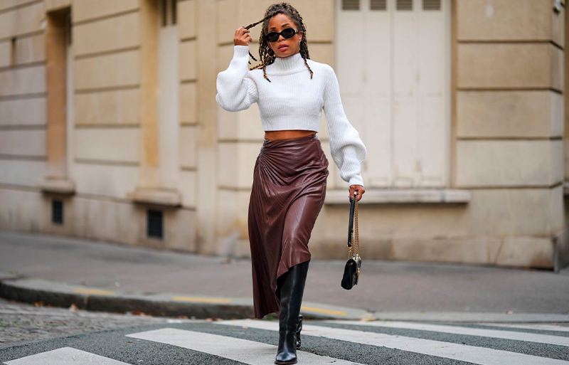 saia longa jeans inverno