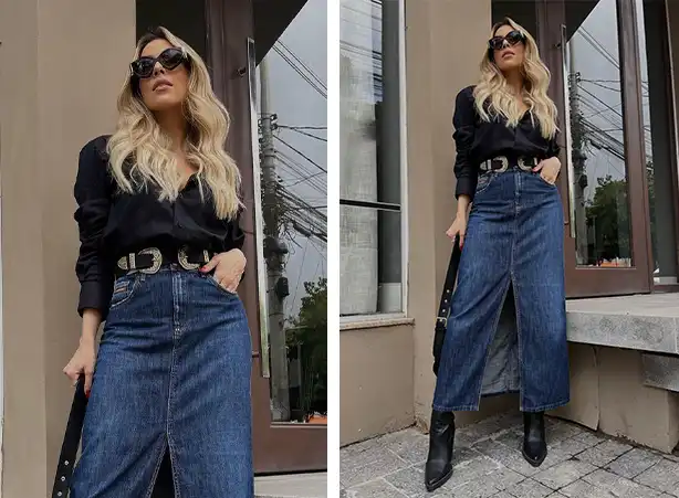 dicas de moda inverno saia longa