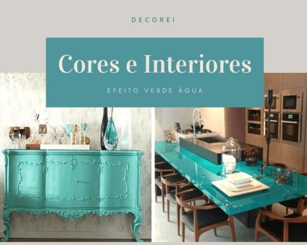 texturas que combinam com verde água
