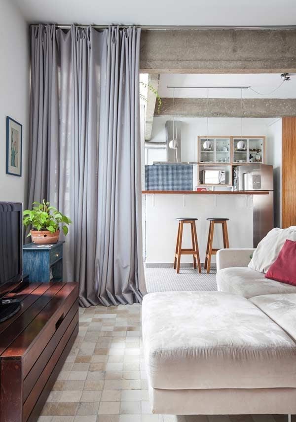 dividir ambientes com móveis