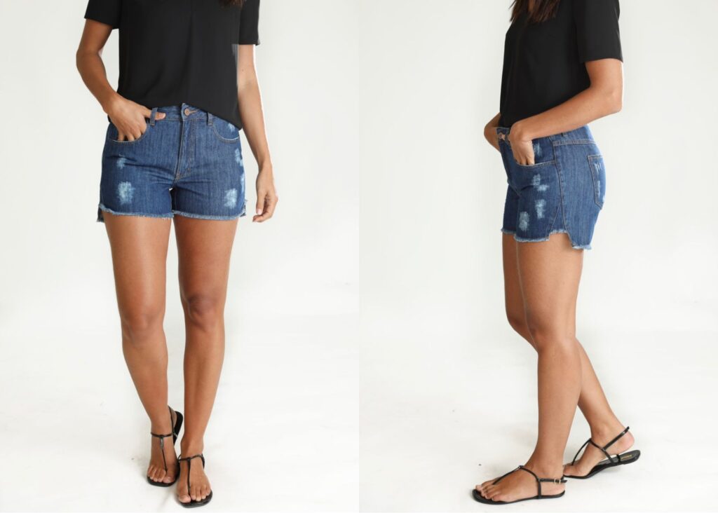 dicas para short jeans não subir