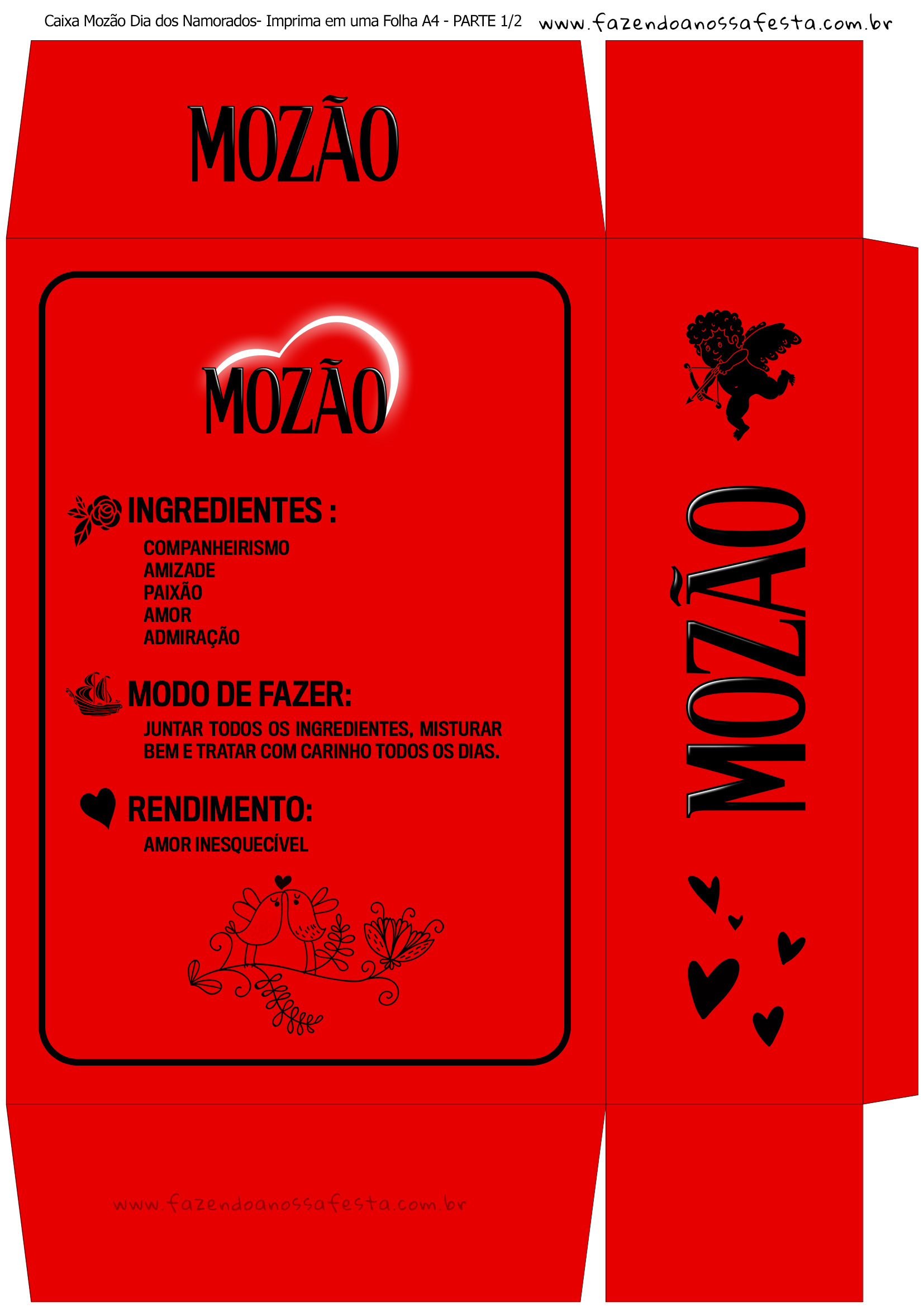 caixa artesanal para namorado