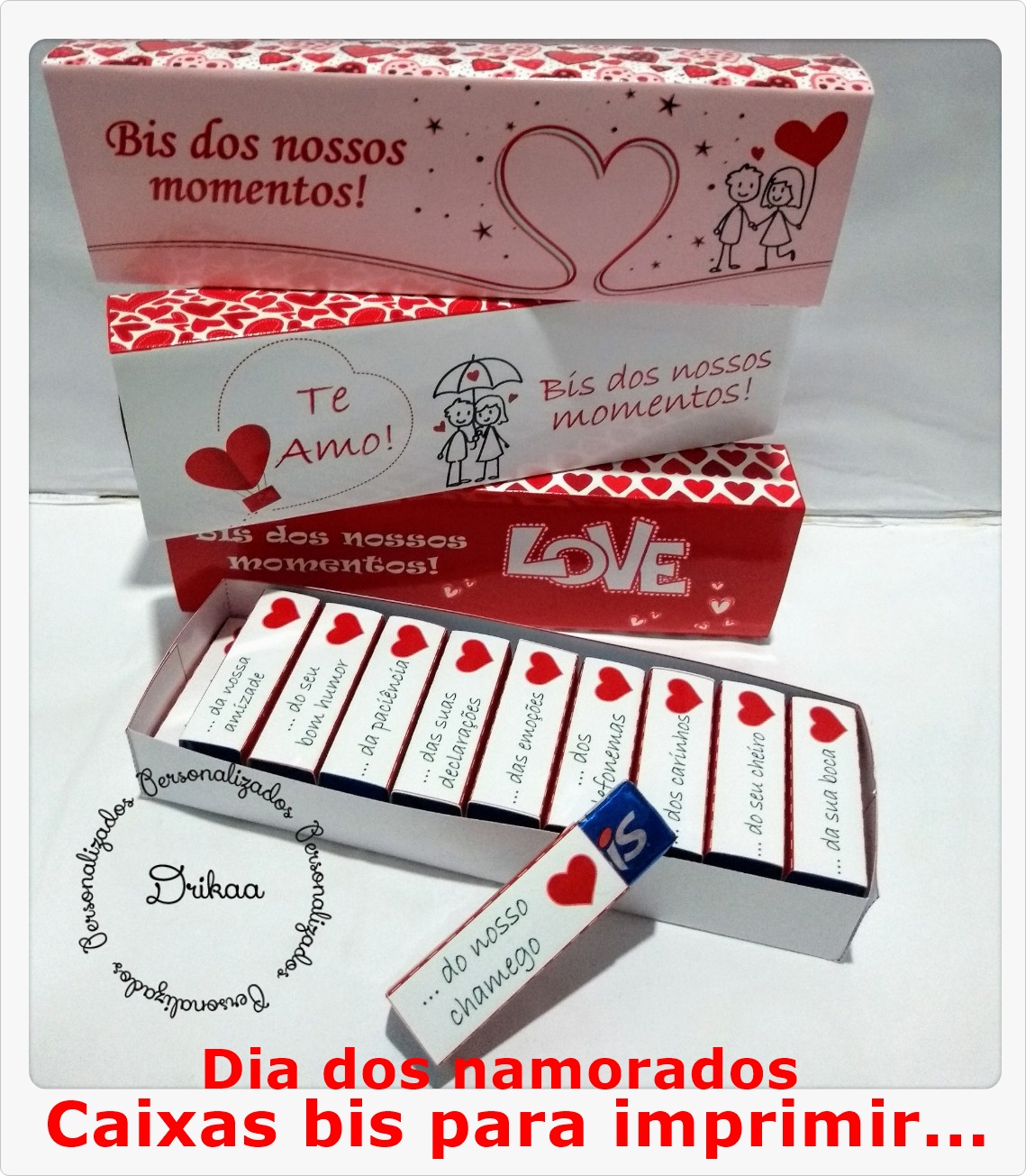 caixa de chocolate dia dos namorados
