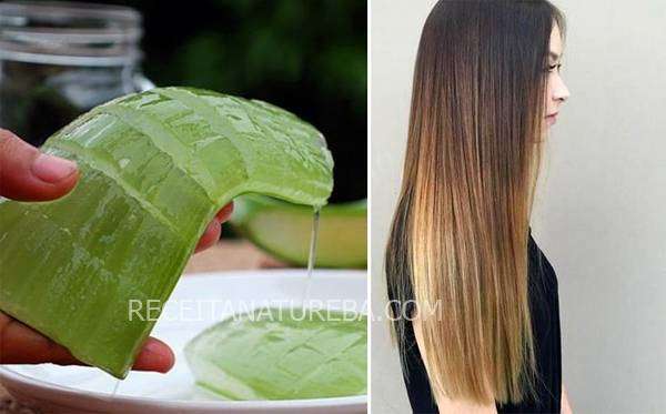 receita caseira de babosa para cabelo