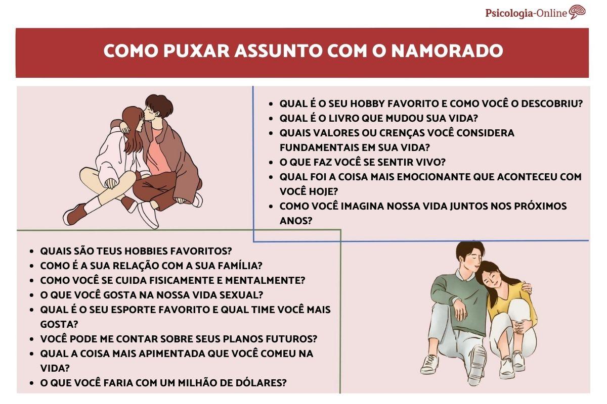 como iniciar conversa com namorado