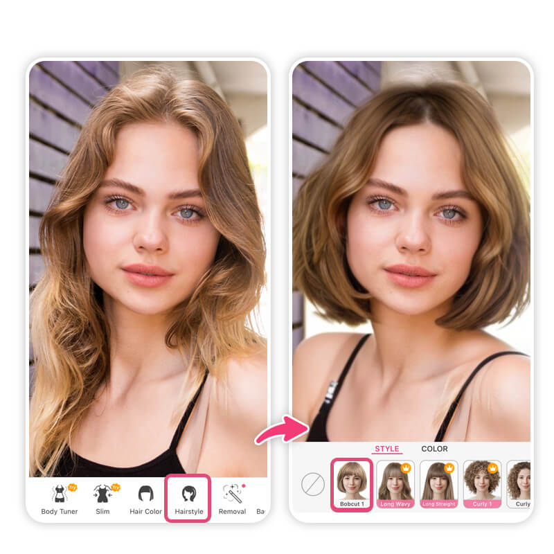 aplicativo para simular corte de cabelo