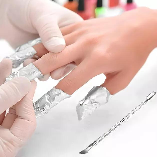 passo a passo para tirar esmalte em gel