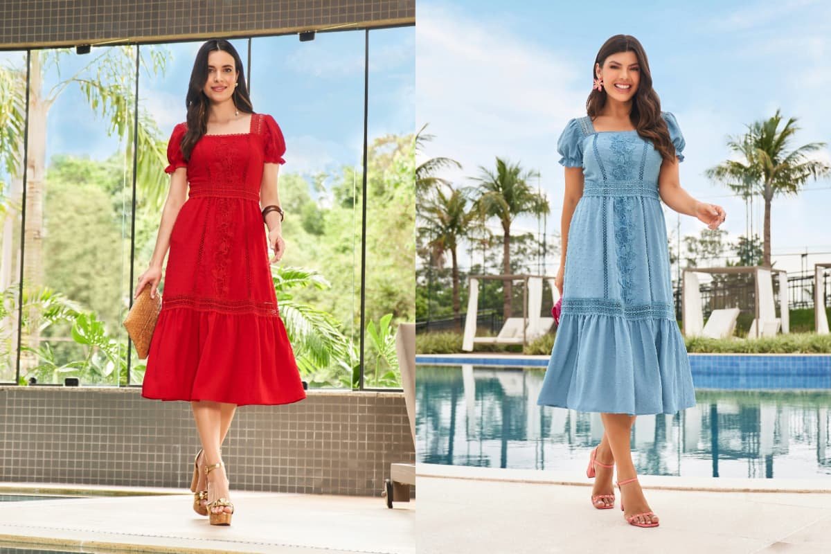 look festa com vestido básico