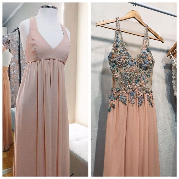 transformação de vestido para formatura