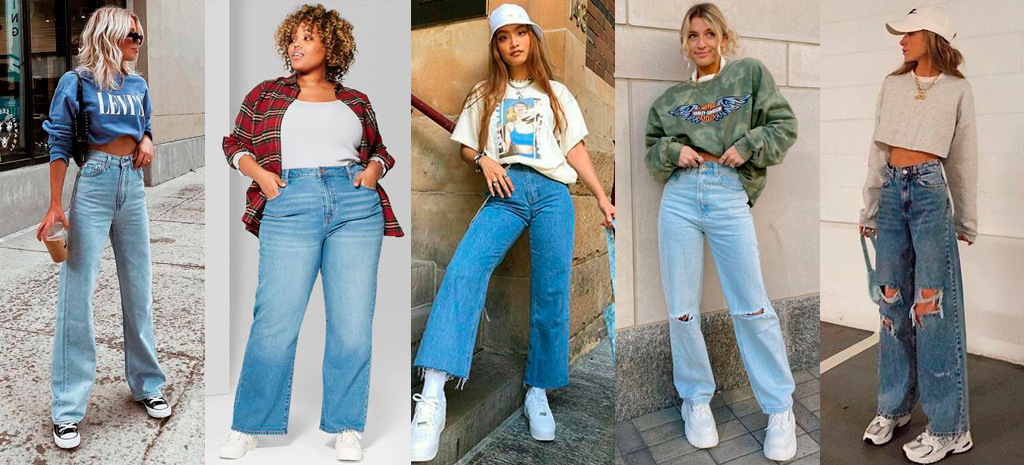 looks com calça wide leg e tênis feminino