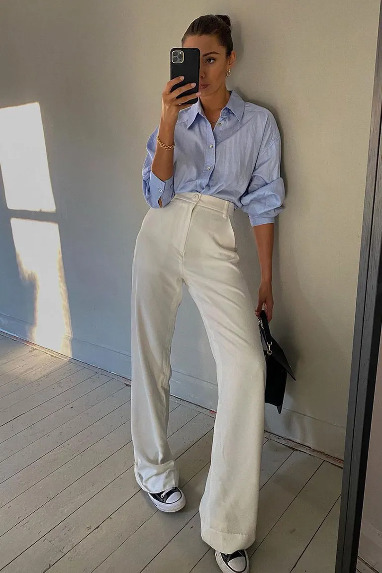 como ajustar barra de calça wide leg para tênis
