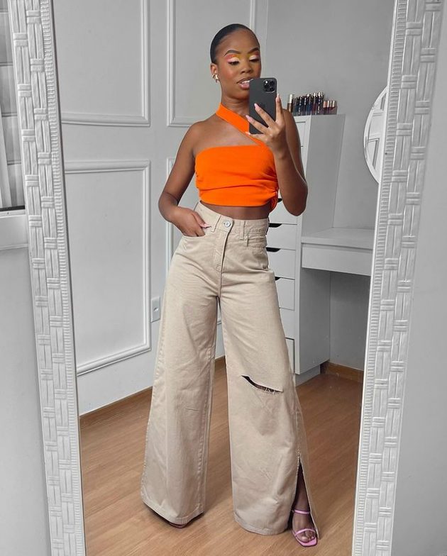 como ajustar barra de calça wide leg para tênis