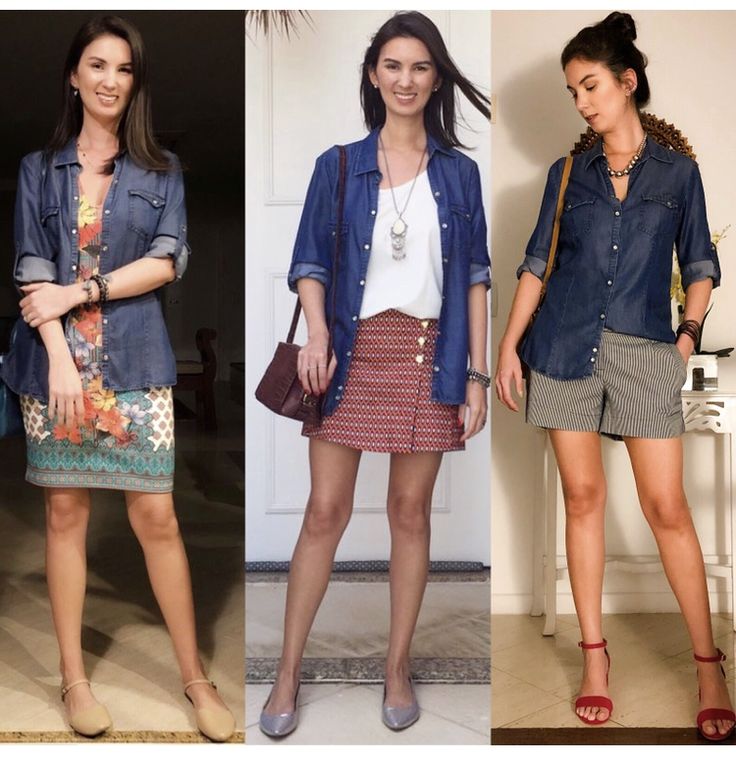 como usar camisa jeans aberta