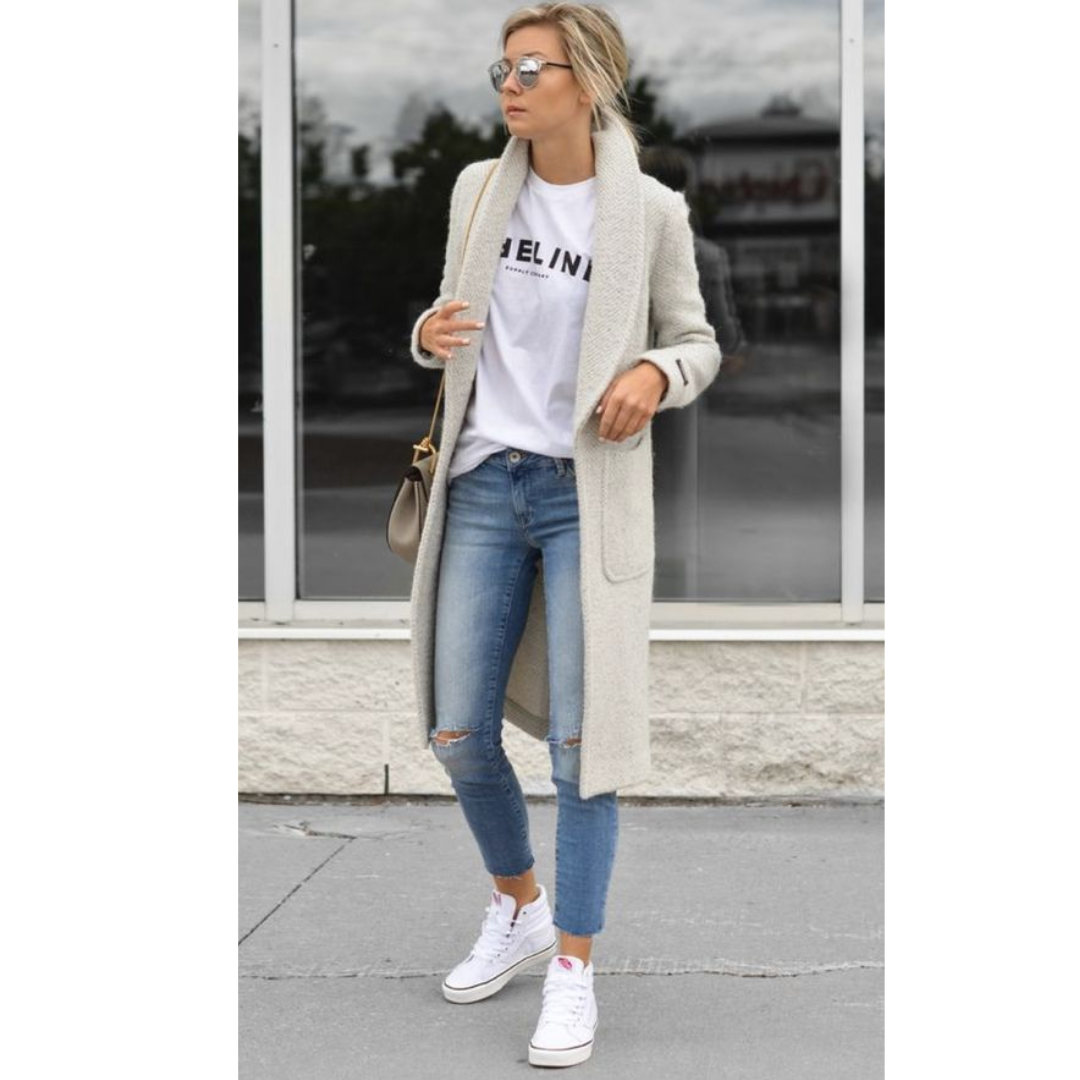 cardigan como blazer substituto