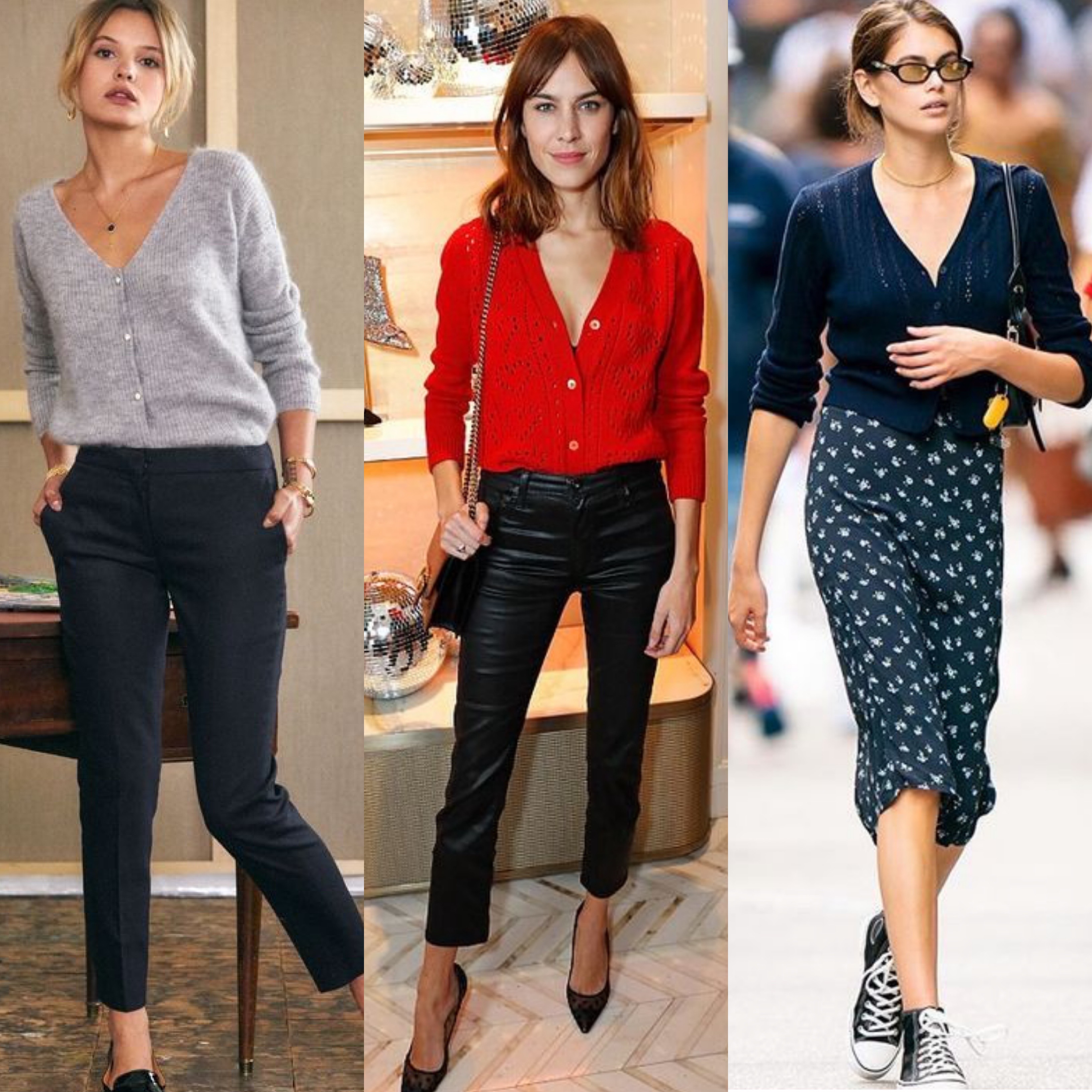look profissional com cardigan