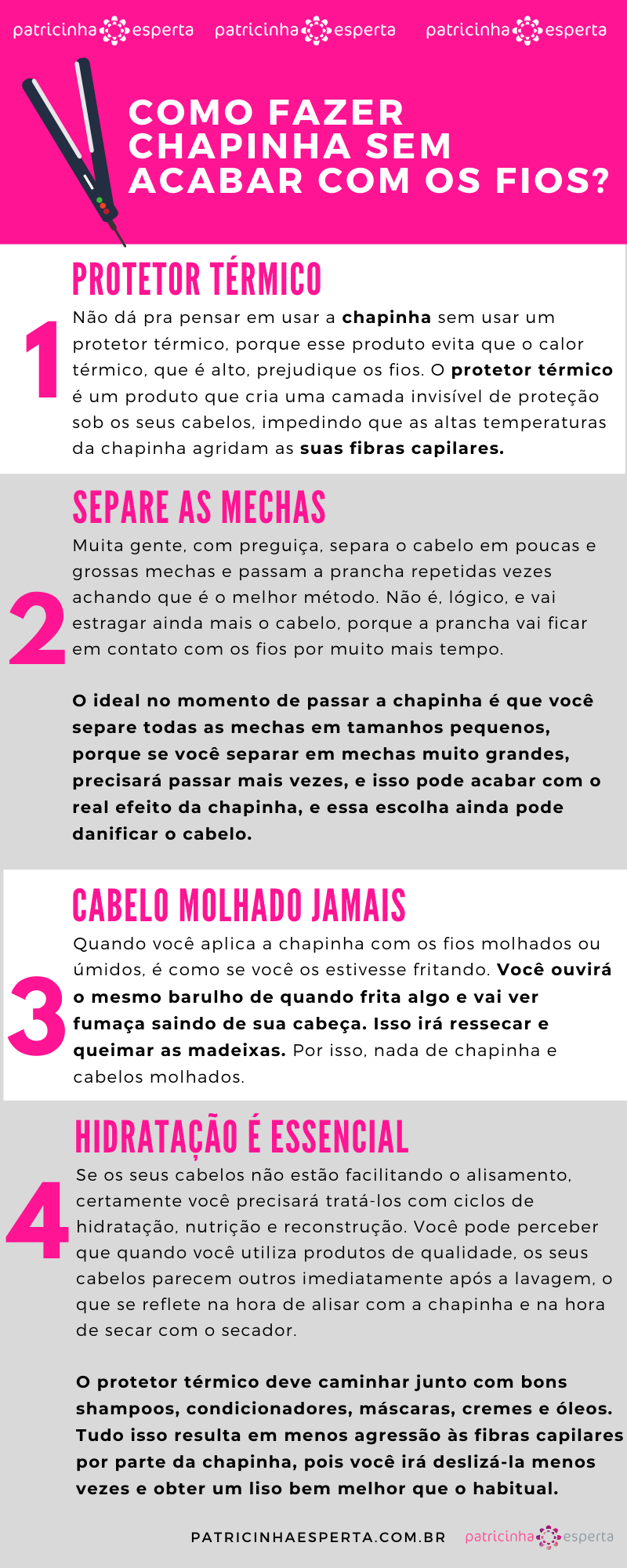como fazer chapinha em cabelo crespo