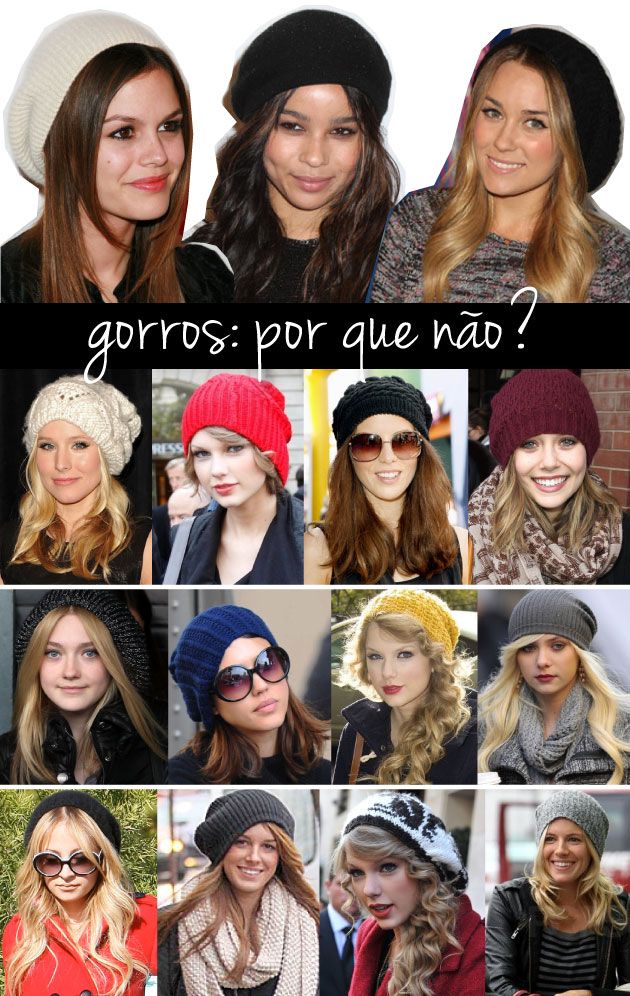 como usar gorro feminino no inverno