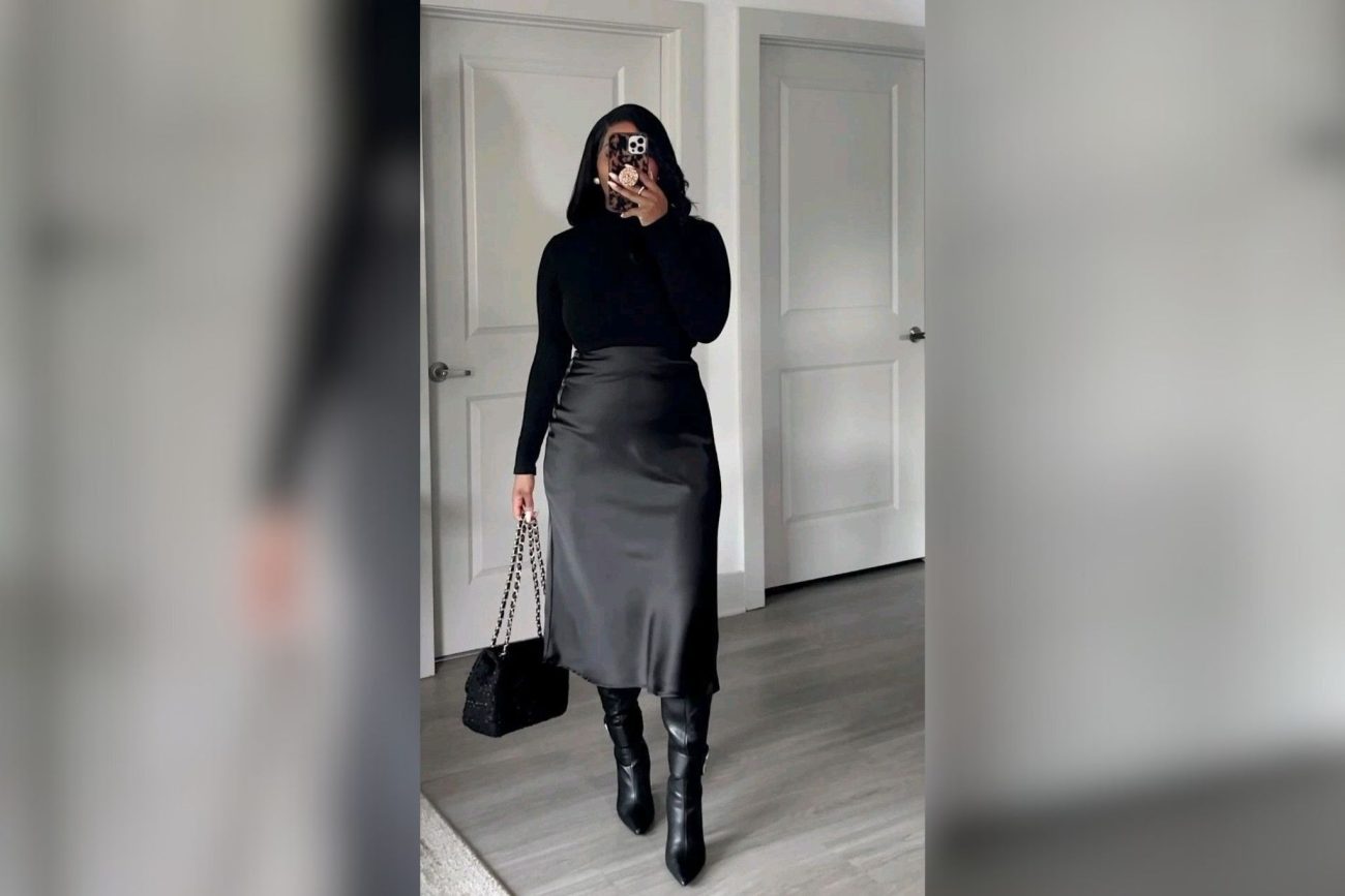 saia midi com fenda