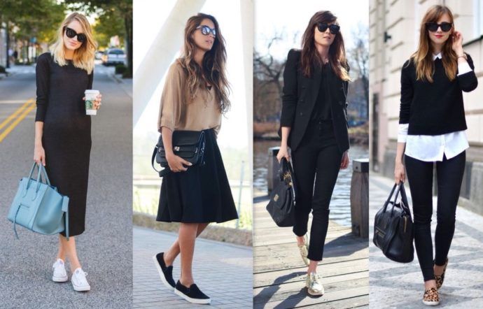tênis preto business casual