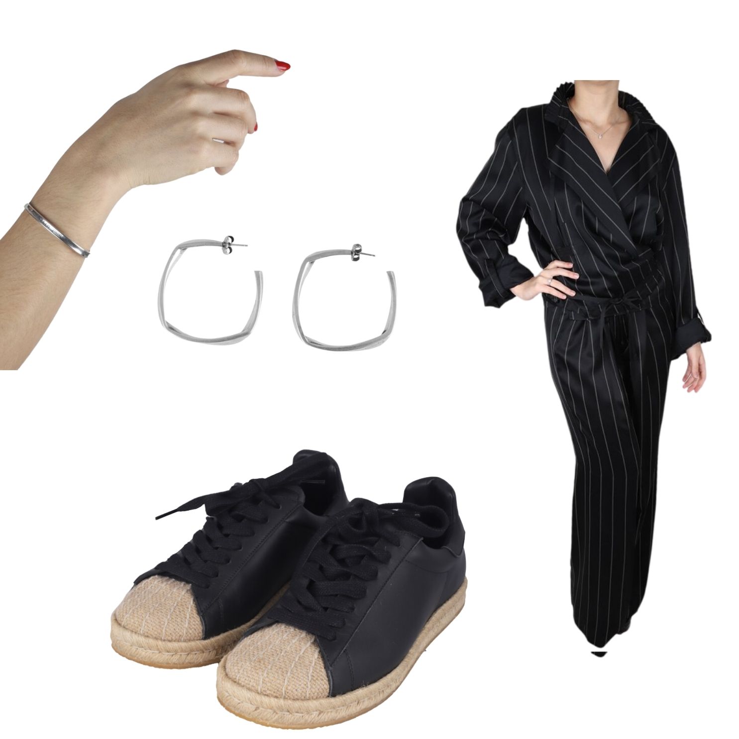 roupa social com tênis preto