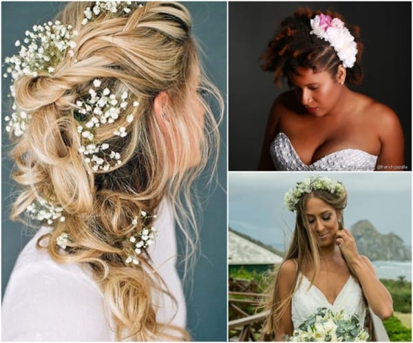 técnicas para véu de noiva em cabelo solto