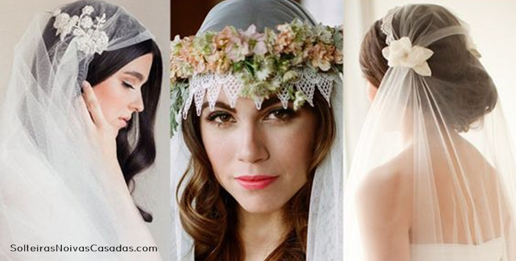 penteado noiva véu grinalda cabelo solto