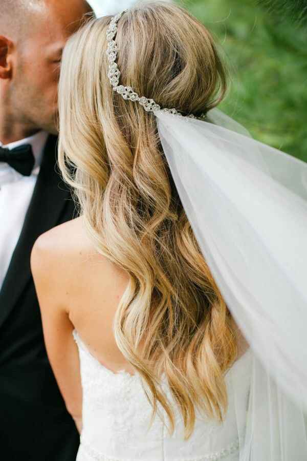 dicas véu cabelo solto