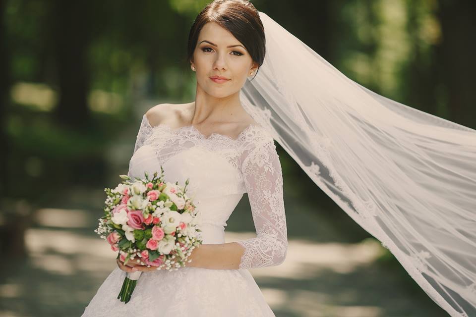 segurança véu casamento cabelo solto
