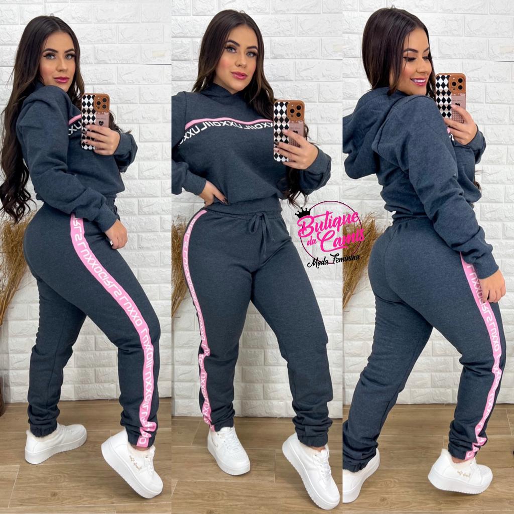 conjunto de moletom feminino confortável e estiloso