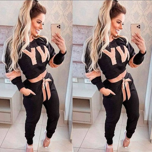 conjunto de moletom feminino grife