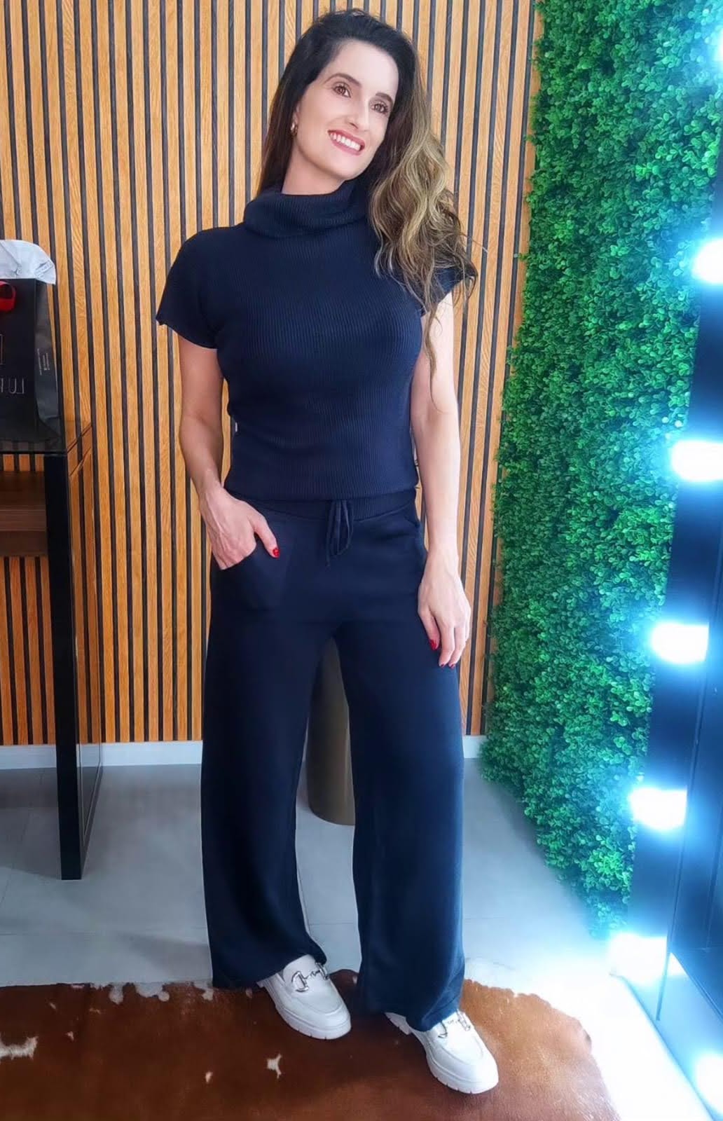 conjunto tricô feminino