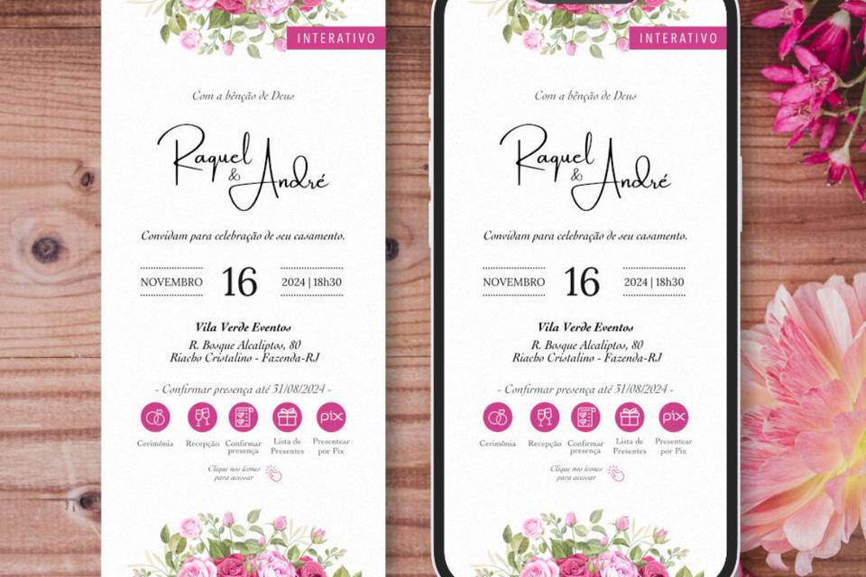 convite de casamento online
